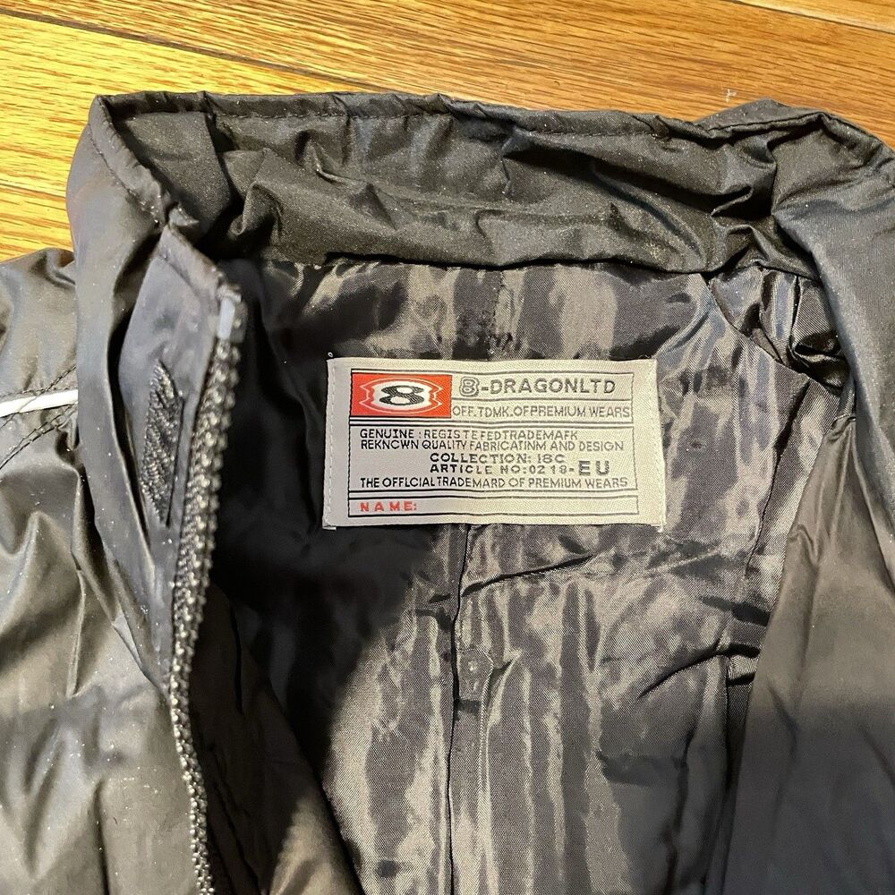 NWT Ferrari Michael Schumacher F1 Racing Jacket Black XL 8-Dragon LTD Retro - Picture 7 of 11